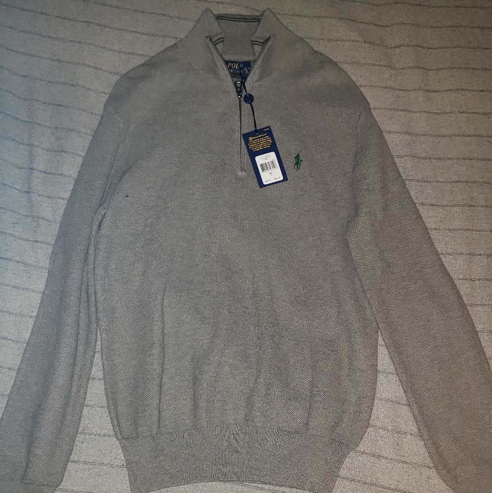 Ralph Lauren Zip V Neck long sleeve